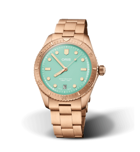Oris Divers Sixty-Five Watch with Bronze Bracelet
