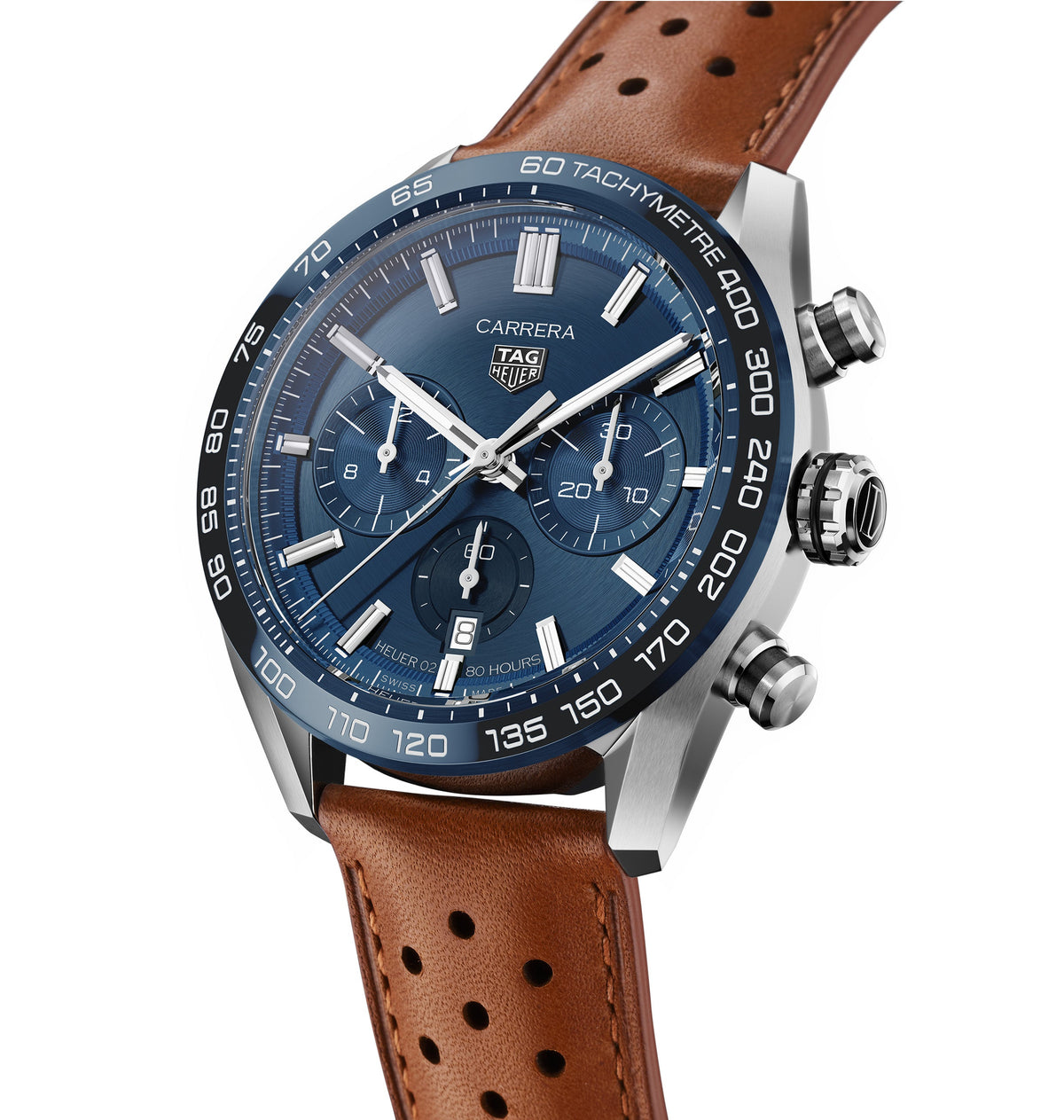 TAG Heuer Men's Carrera Automatic Chronograph Blue Dial Watch