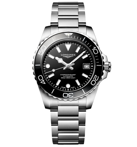 Longines Hydroconquest 39mm Watch with Stainless Steel Bracelet