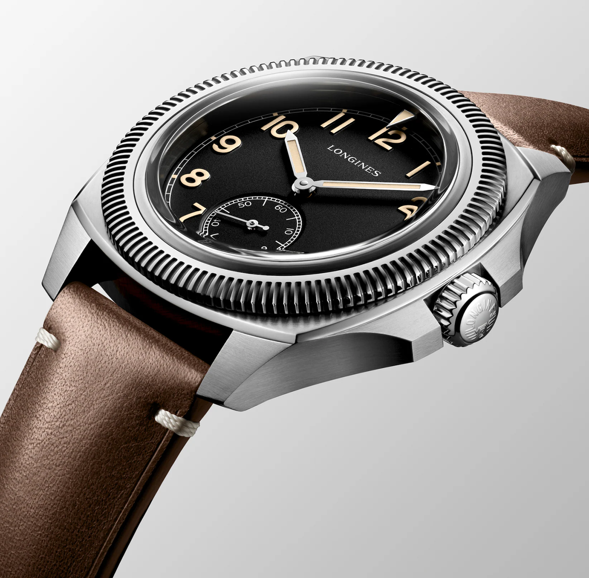 Longines Pilot Majetek Box Edition 43mm Watch with Black Dial