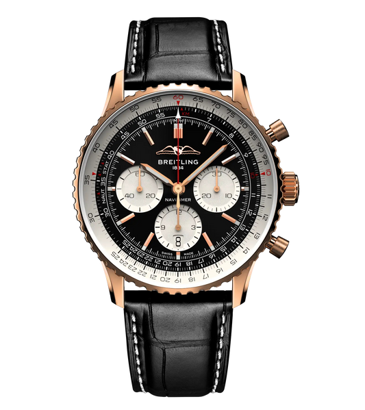 Breitling Navitimer B01 Chronograph 43 Watch with Black Dial