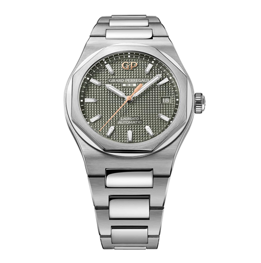 Girard-Perregaux Laureato 38mm Watch with Sage Green Dial