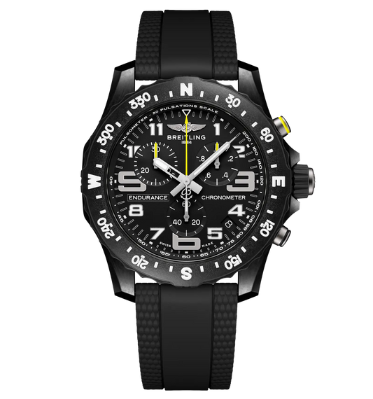 Breitling Endurance Pro 44 Watch with Black Rubber Strap
