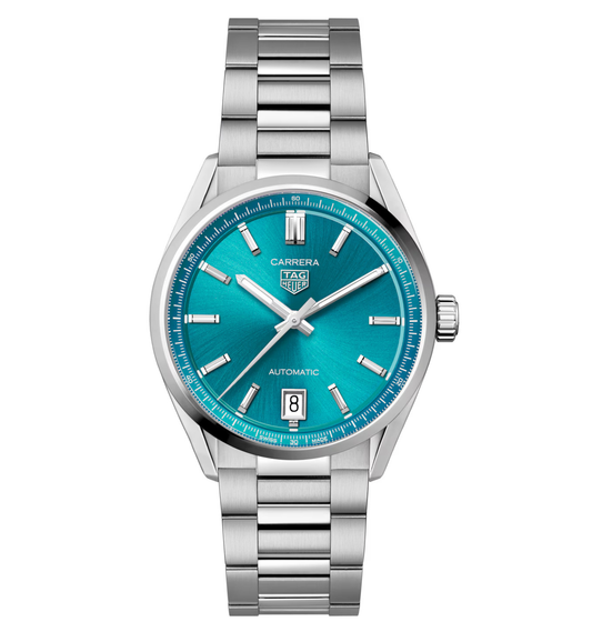 TAG Heuer Carrera Date Watch with Turquoise Dial