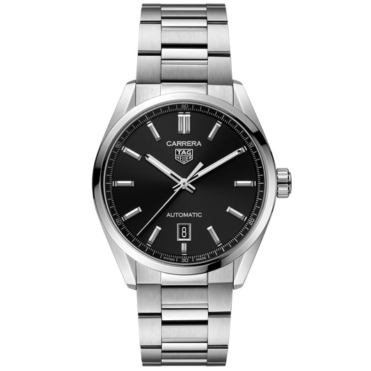 TAG Heuer Carrera Calibre 5 Automatic Men's Black Dial Watch, 39mm
