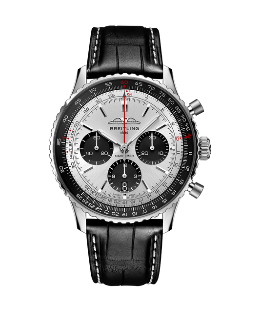 Breitling Navitimer B01 43mm Watch with Silver Dial